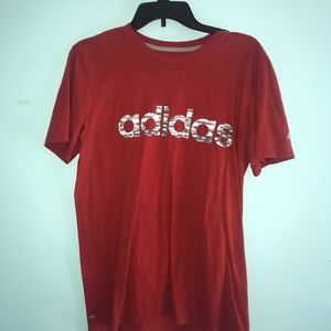 Red Adidas performance T-shirt